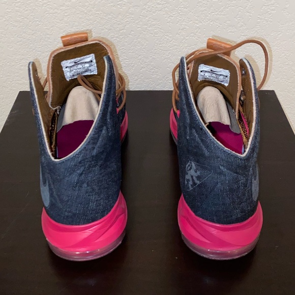 Lebron X Ten EXT QS Package Cork Denim Suede Hazel - Picture 6 of 16